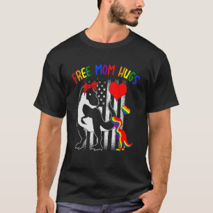 Gratis Moeder Knuffels Mamasaurus Dino Rainbow Rex T-shirt
