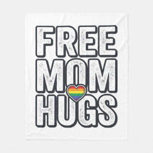 Gratis Moeder Knuffels Pride Hart Vintage T-Shirt Fleece Deken