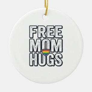 Gratis Moeder Knuffels Pride Hart Vintage T-Shirt Keramisch Ornament