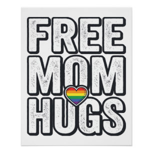 Gratis Moeder Knuffels Pride Hart Vintage T-Shirt Perfect Poster