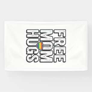Gratis Moeder Knuffels Pride Hart Vintage T-Shirt  Spandoek