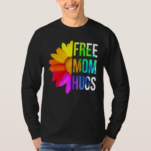 Gratis Moeder Knuffels Pride Rainbow LGBT 2 T-shirt (Voorkant)