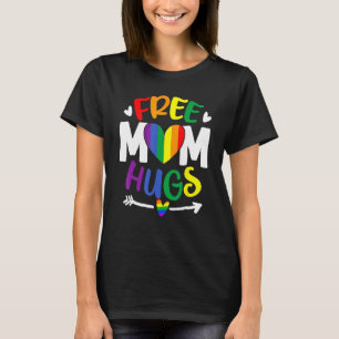 Gratis Moeder Knuffels Regenboog LGBT Lesbische Ho T-shirt