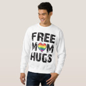 Gratis Moeder Knuffels Schattige LGBT Pride Gay Gi Trui (Voorkant volledig)
