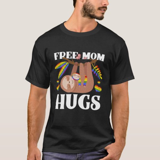 Gratis Moeder Knuffels Shirt, Grappige Otter, LGBT T-shirt (Voorkant)