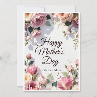 GRATIS Moederdag-achtergrond en kaart voor mama