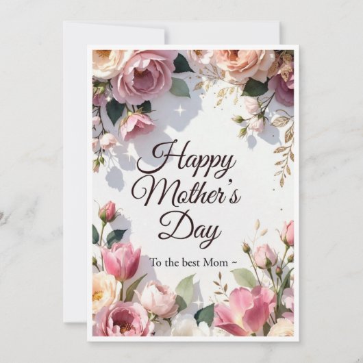 GRATIS Moederdag-achtergrond en kaart voor mama (Voorkant)
