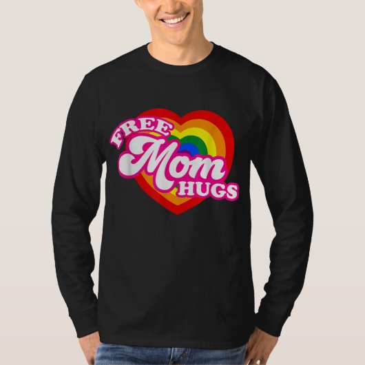 Gratis moederhugs voor vrouwen LGBTQ Gay Pride T-shirt (Voorkant)