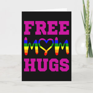 GRATIS MOM HUGS LGBT Pride Month LGBTQ Rainbow Fla Kaart