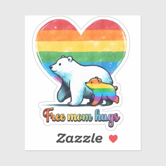 Gratis Mom Hugs Sticker (Vel)