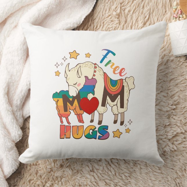 Gratis Mom Knuffels - Rainbow Sheep LGBTQ Pride Kn Kussen (Deken)