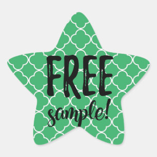 Gratis monsterlabel ster sticker