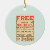 Gratis Morphemes Grammatica Engels Phonics Keramisch Ornament (Voorkant)