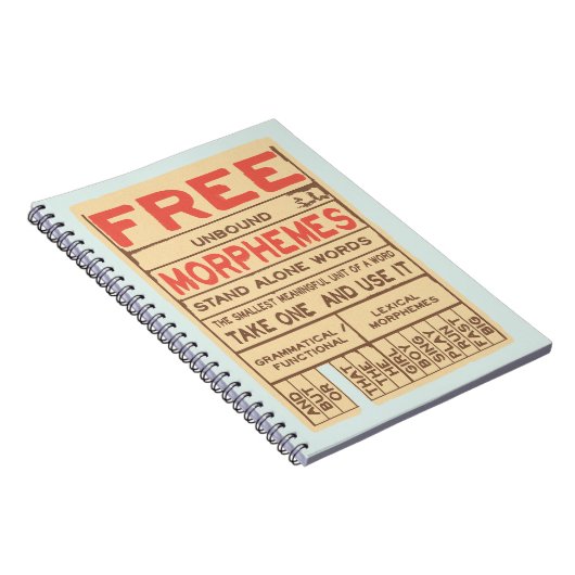 Gratis Morphemes Grammatica Engels Phonics Notitieboek (Rechterzijde)