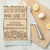 Gratis Morphemes Grammatica Engelse taal Theedoek (Quarter Fold)