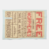 Gratis Morphemes Grammatica Engelse taal Theedoek (Horizontaal)