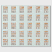 Gratis Morphemes grappige gestructureerde geletter Cadeaupapier (Vlak)