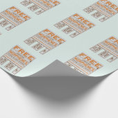 Gratis Morphemes grappige gestructureerde geletter Cadeaupapier (Hoek)