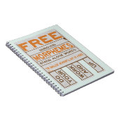 Gratis Morphemes grappige gestructureerde geletter Notitieboek (Rechterzijde)