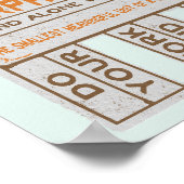 Gratis Morphemes grappige gestructureerde geletter Poster (Hoek)