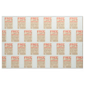 Gratis Morphemes grappige gestructureerde geletter Stof (Fat Quarter)