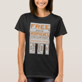 Gratis Morphemes grappige gestructureerde geletter T-shirt (Voorkant)