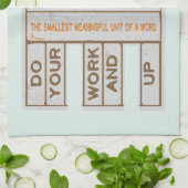 Gratis Morphemes grappige gestructureerde geletter Theedoek (Gevouwen)