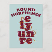 Gratis Morphemes Phonics leren Engels Briefkaart (Voorkant)