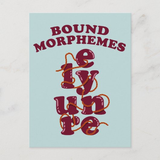 Gratis Morphemes Phonics leren Engels Briefkaart (Voorkant)