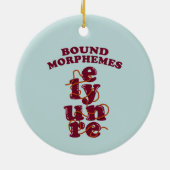 Gratis Morphemes Phonics leren Engels Keramisch Ornament (Achterkant)