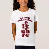 Gratis Morphemes Phonics leren Engels T-shirt (Voorkant)