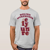 Gratis Morphemes Phonics leren Engels T-shirt (Voorkant)