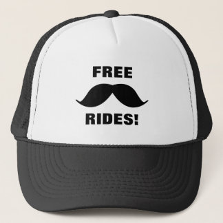 GRATIS Mustache Rides Trucker Hat! Pet