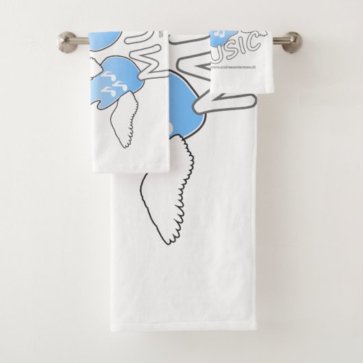 Gratis muziek bad handdoek (Insitu)