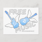 Gratis muziek briefkaart (Voorkant)
