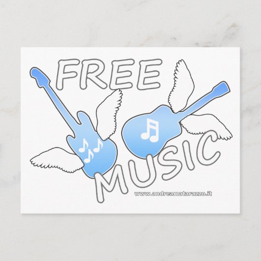 Gratis muziek briefkaart (Voorkant)