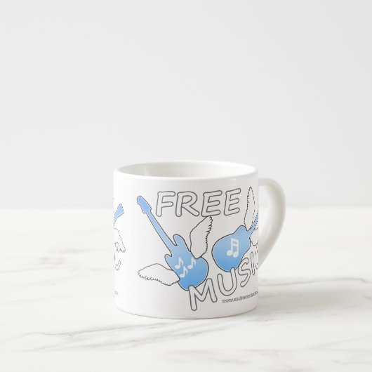 Gratis muziek espresso kop (Voorkant rechts)