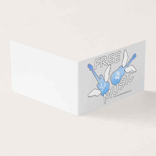 Gratis muziek kaart (Buitenkant)