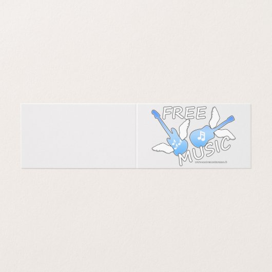 Gratis muziek kaart (Buitenkant ongevouwen)
