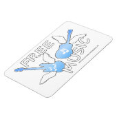 Gratis muziek magneet (Linkerzijde)