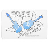 Gratis muziek magneet (Horizontaal)