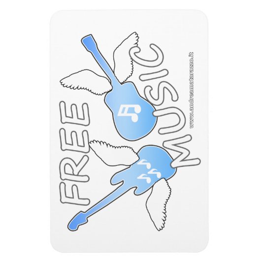 Gratis muziek magneet (Verticaal)