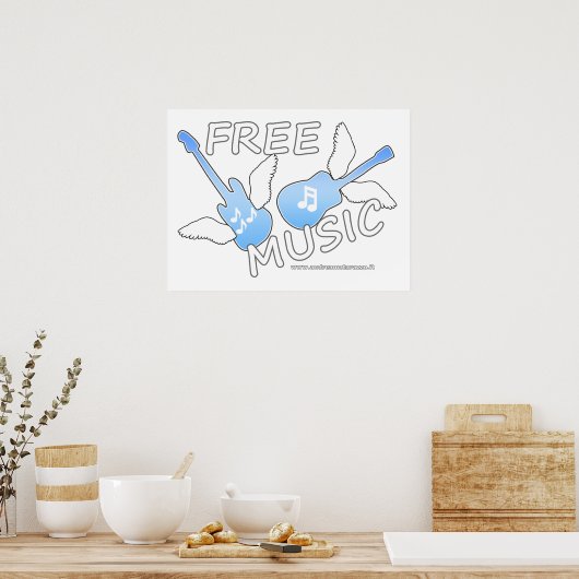 Gratis muziek poster (Keuken)