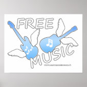 Gratis muziek poster (Voorkant)