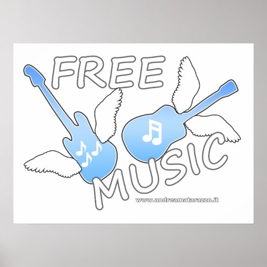 Gratis muziek poster (Voorkant)
