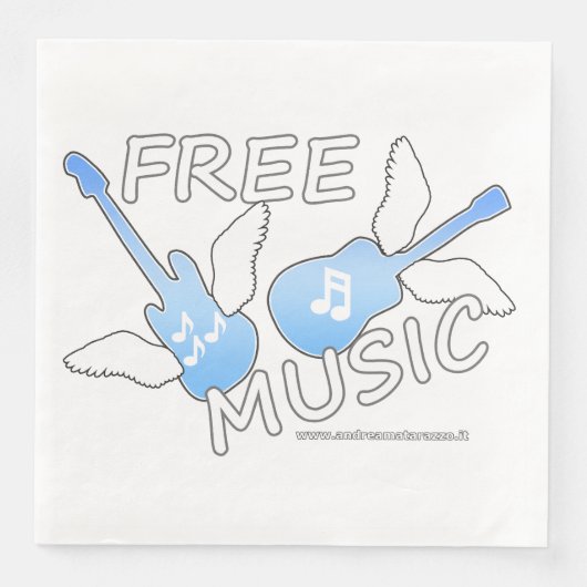 Gratis muziek servet (Voorkant)