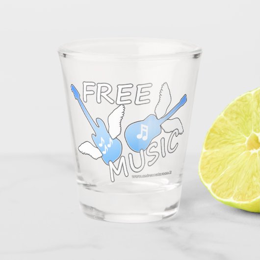 Gratis muziek shot glas (Voorkant)