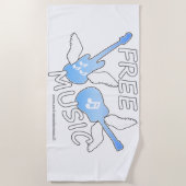 Gratis muziek strandlaken (Voorkant)