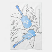 Gratis muziek theedoek (Verticaal)