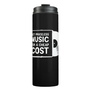 Gratis muziek voor een goedkope prijs thermosbeker
